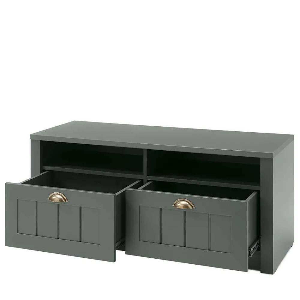 Wohnen Garderoben|Garderoben*Dunkelgrüne Flurmöbel Kombination - Niestov (vierteilig)