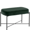 Wohnen Küchenbänke|Esszimmerbänke*Dunkelgrüne Polsterbank aus Samt - Wengton
