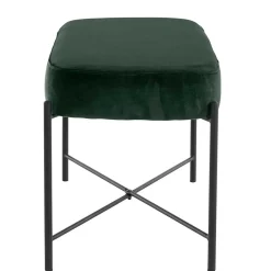 Wohnen Küchenbänke|Esszimmerbänke*Dunkelgrüne Polsterbank aus Samt - Wengton