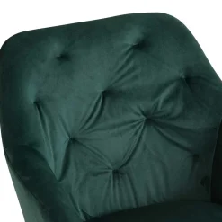 Wohnen Wohnzimmerstühle*Dunkelgrüner Samt Drehstuhl für den Esstisch - Cali