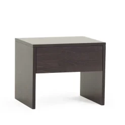 Wohnen Nachttische*Dunkler Nachtschrank Lidoral aus Buche Massivholz