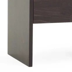 Wohnen Nachttische*Dunkler Nachtschrank Lidoral aus Buche Massivholz