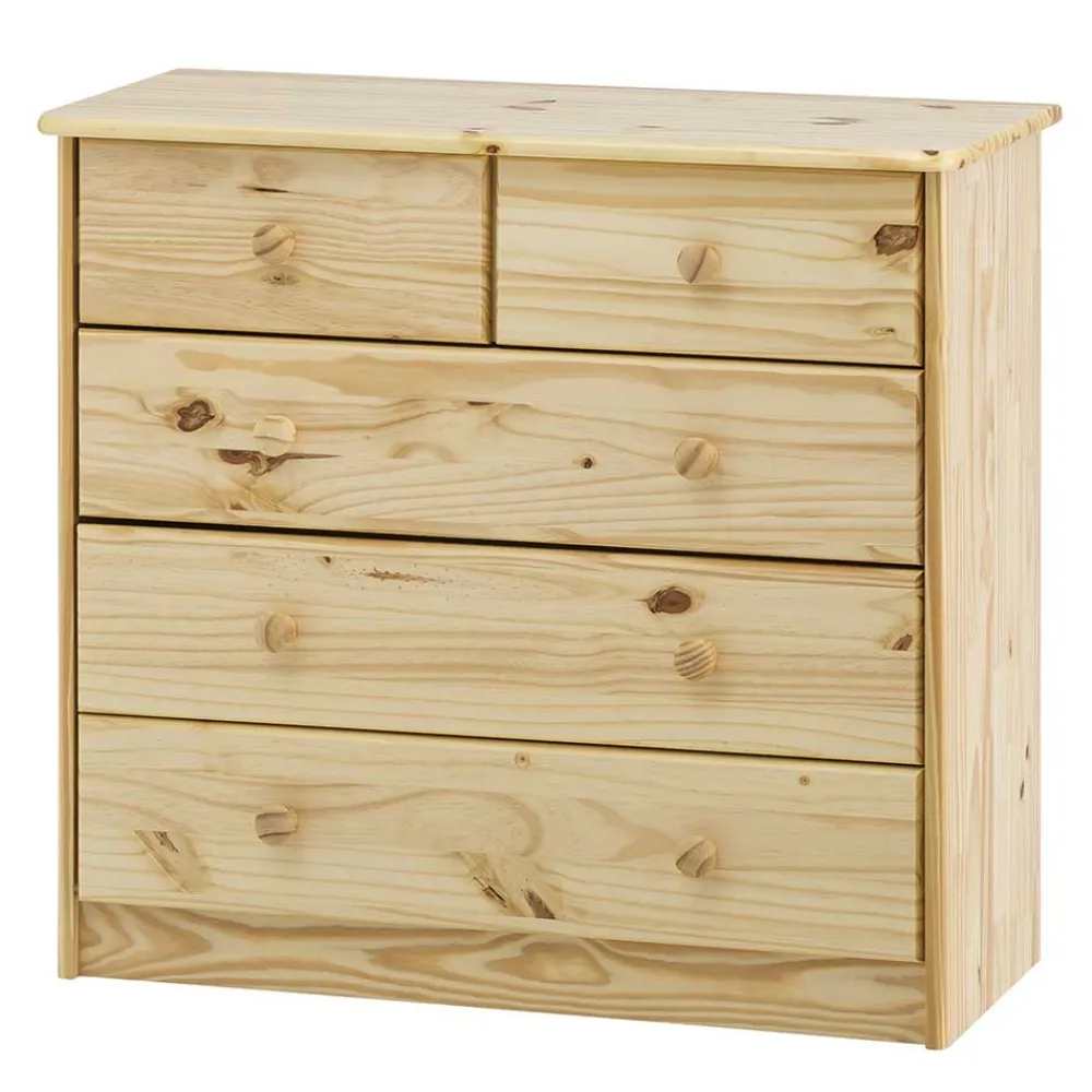 Wohnen Landhausmöbel|Küchenschränke*Echtholz Kommode aus Kiefer Massivholz - Eildon