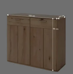 Wohnen Echtholz Kommode 2-türig - Mabasa