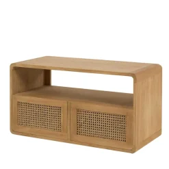 Wohnen Rattanmöbel|Waschtisch*Echtholz Waschtisch aus Teak mit Wiener Geflecht - Tiranny