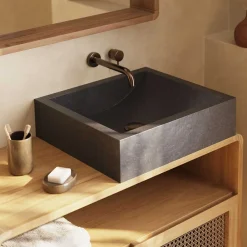 Wohnen Rattanmöbel|Waschtisch*Echtholz Waschtisch aus Teak mit Wiener Geflecht - Tiranny