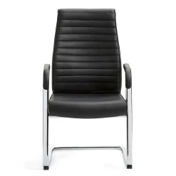 Wohnen Schwarze Möbel|Küchenstühle*Echtleder Schwingstuhl mit Armlehnen - Fieston