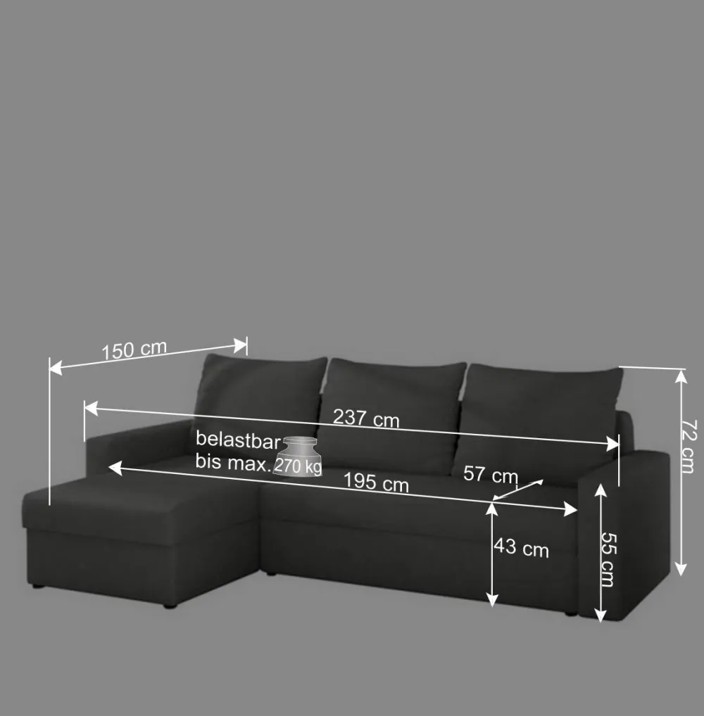 Wohnen Schlafsofas*Eckbettsofa in Braun und Beige - Rodaris