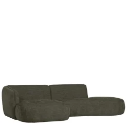 Wohnen Sofas|Sofa*Eckcouch in Graugrün Webstoff - Grover
