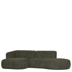 Wohnen Sofas|Sofa*Eckcouch in Graugrün Webstoff - Grover