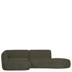 Wohnen Sofas|Sofa*Eckcouch in Graugrün Webstoff - Grover