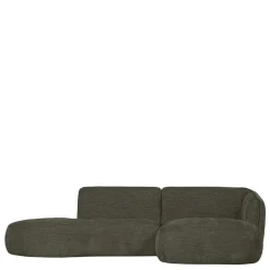 Wohnen Sofas|Sofa*Eckcouch in Graugrün Webstoff - Grover
