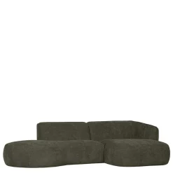 Wohnen Sofas|Sofa*Eckcouch in Graugrün Webstoff - Grover