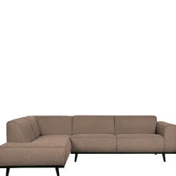 Wohnen Eckcouch in hellem Braun Buklee - Mercana