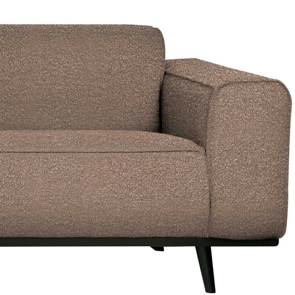 Wohnen Eckcouch in hellem Braun Buklee - Mercana