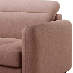 Wohnen Sofas|Sofa*Eckcouch Schlafsofa in Altrosa - Drujano