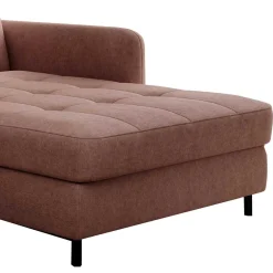 Wohnen Sofas|Sofa*Eckcouch Schlafsofa in Altrosa - Drujano