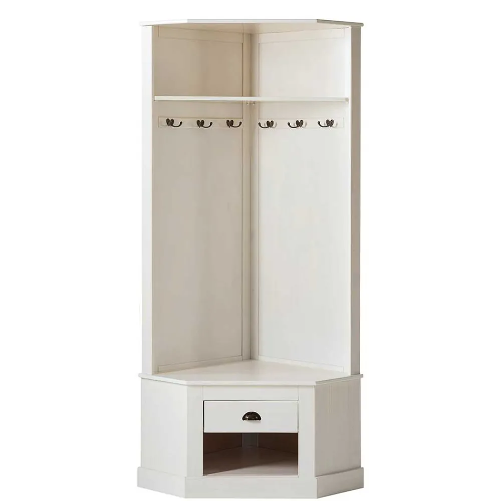 Wohnen Eckgarderobe in Weiß - Cianova