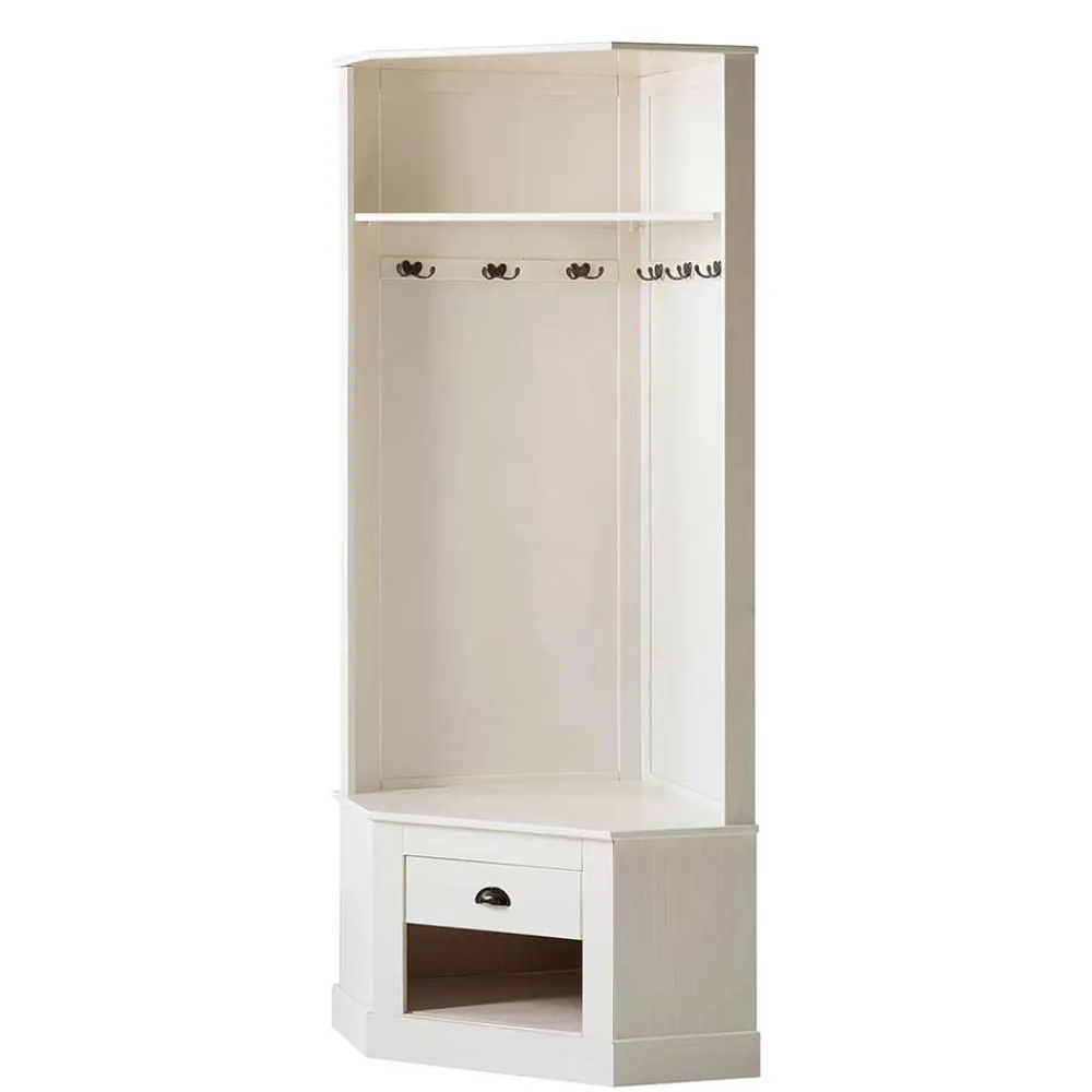 Wohnen Eckgarderobe in Weiß - Cianova