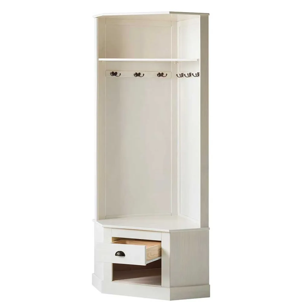 Wohnen Eckgarderobe in Weiß - Cianova