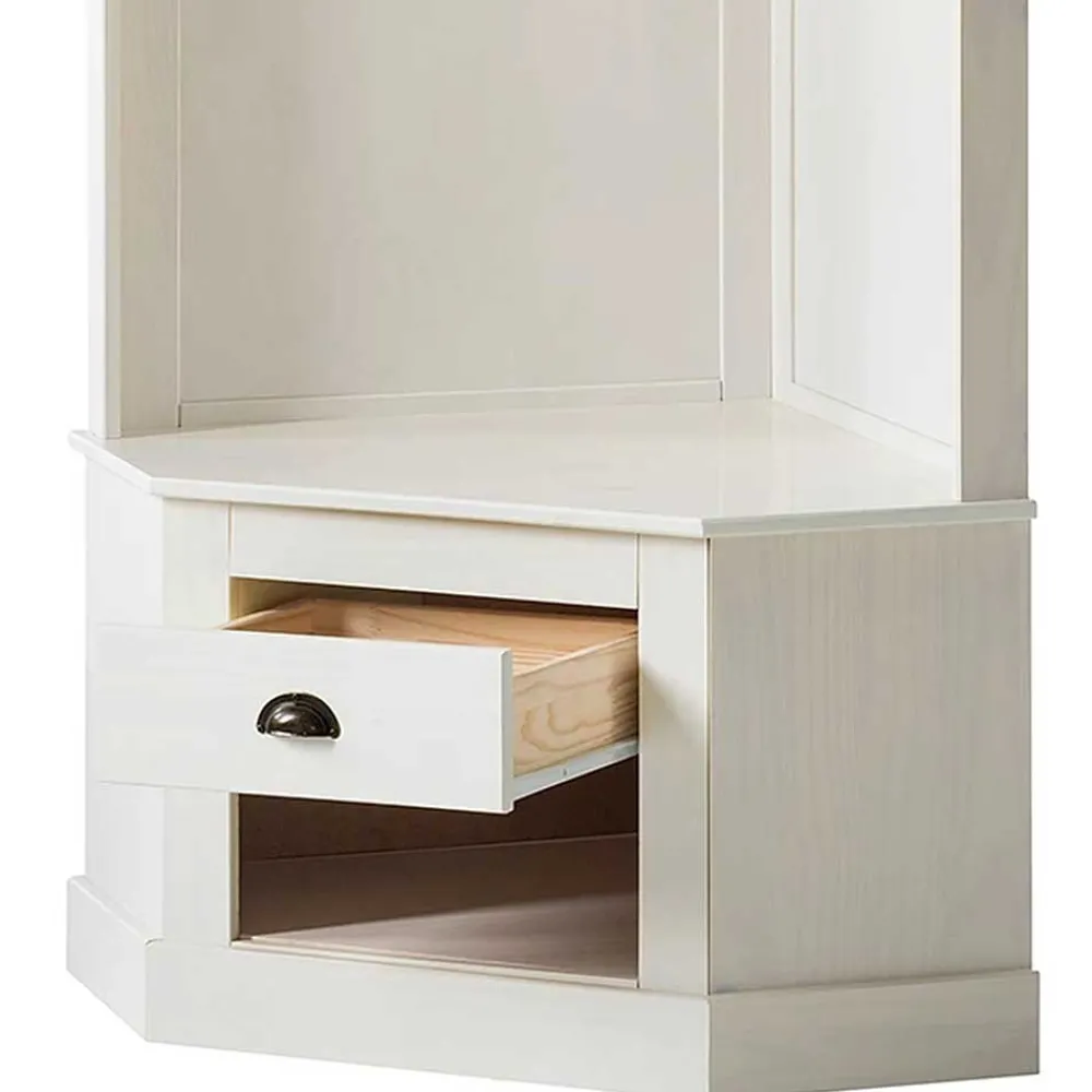 Wohnen Eckgarderobe in Weiß - Cianova