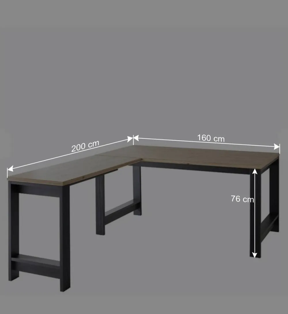 Wohnen Eckschreibtisch & Rollcontainer - Joe (dreiteilig)