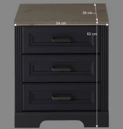 Wohnen Eckschreibtisch & Rollcontainer - Joe (dreiteilig)