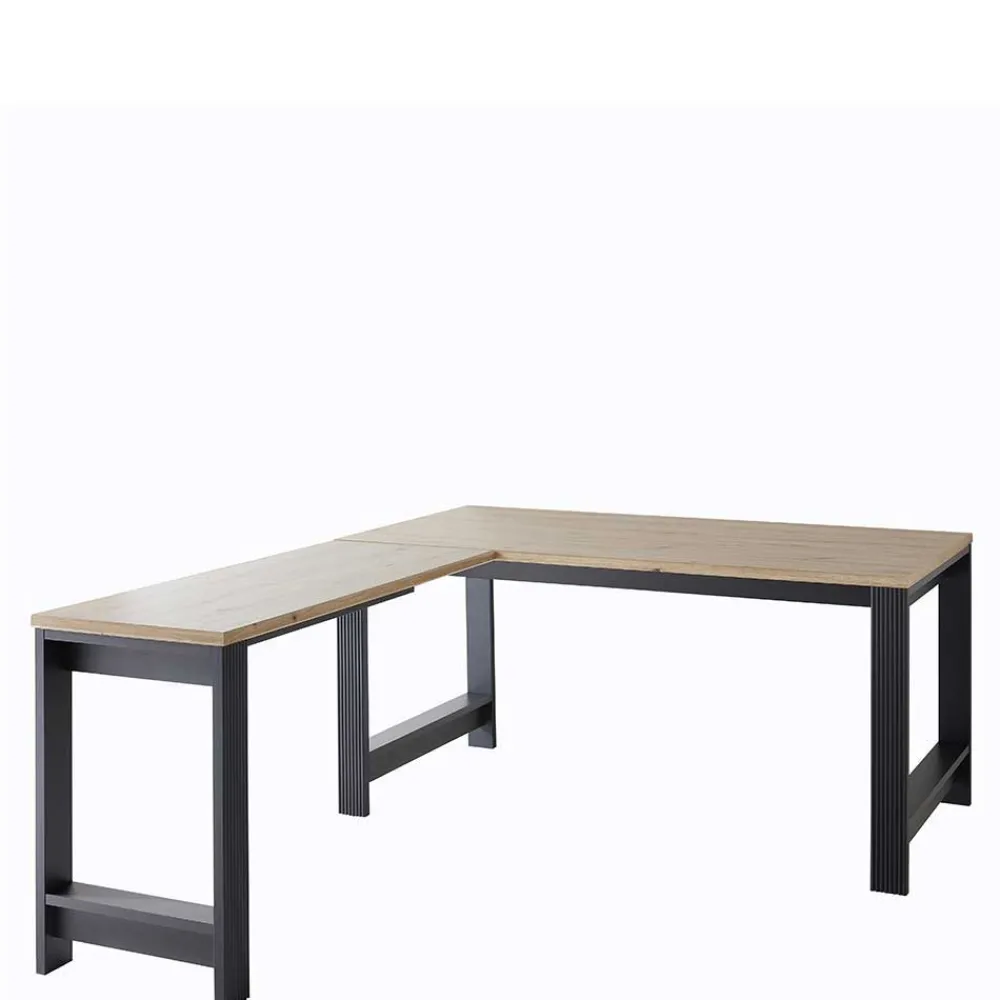 Wohnen Eckschreibtisch & Rollcontainer - Joe (dreiteilig)