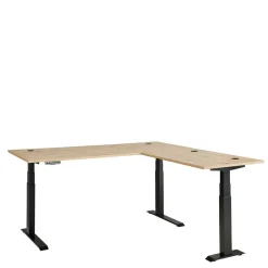 Wohnen Eckschreibtisch mit T Gestell - Kuetra