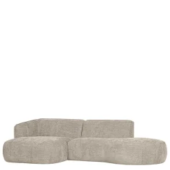 Wohnen Sofas|Sofa*Ecksofa in Beige Webstoffbezug - Mauricios