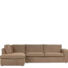 Wohnen Sofas|Sofa*Ecksofa in Hellbraun Webstoff - Malott