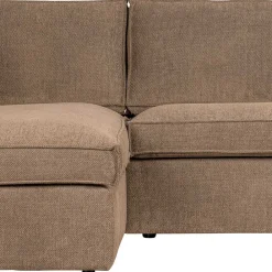 Wohnen Sofas|Sofa*Ecksofa in Hellbraun Webstoff - Malott