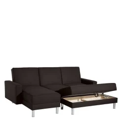 Wohnen Schlafsofas*Ecksofa mit Hocker und Schlaffunktion - Tagalog (zweiteilig)
