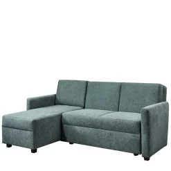 Wohnen Schlafsofas*Ecksofa zum Ausziehen in Graugrün - Cestina