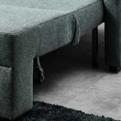 Wohnen Schlafsofas*Ecksofa zum Ausziehen in Graugrün - Cestina