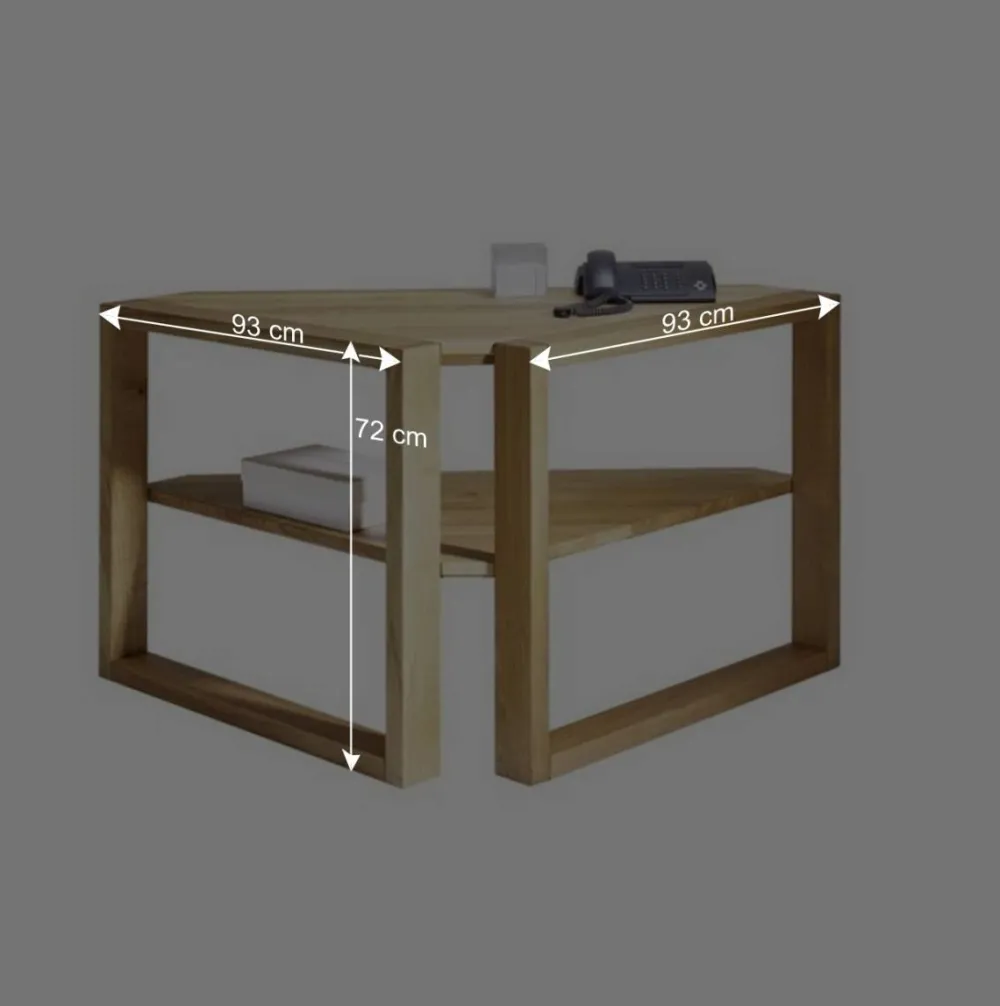 Wohnen Massivholzmöbel|Landhausmöbel*Ecktisch Natrius für Büro