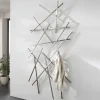 Wohnen Loft Möbel|Industrial Möbel*Edelstahl Garderobe mit zehn Haken - Shines