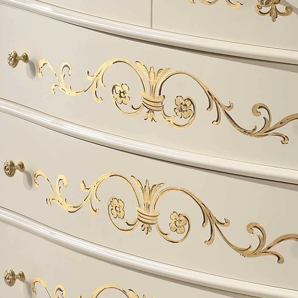 Wohnen Edle Barock-Kommode miz 87 cm Breite - Iviada