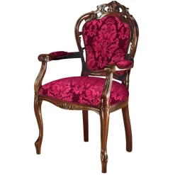 Wohnen Barock Möbel*Edler Armlehnenstuhl im Barock Stil - Ursanna