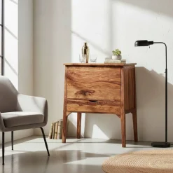 Wohnen Edler Barschrank aus Sheesham Massivholz - Finaly