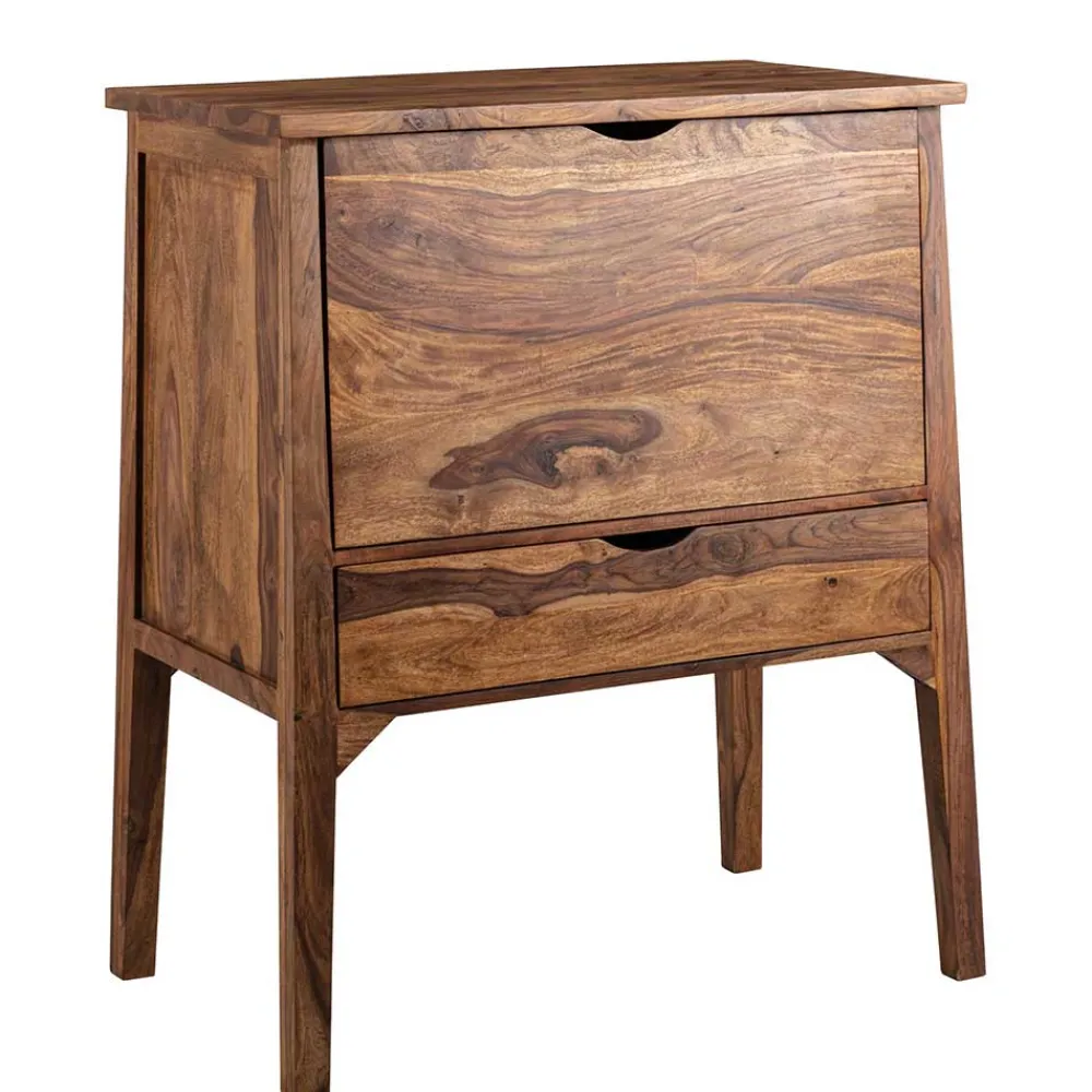 Wohnen Edler Barschrank aus Sheesham Massivholz - Finaly