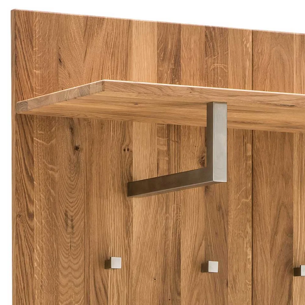 Wohnen Edles Garderobenpaneel aus Wildeiche & Glas - Mandrey