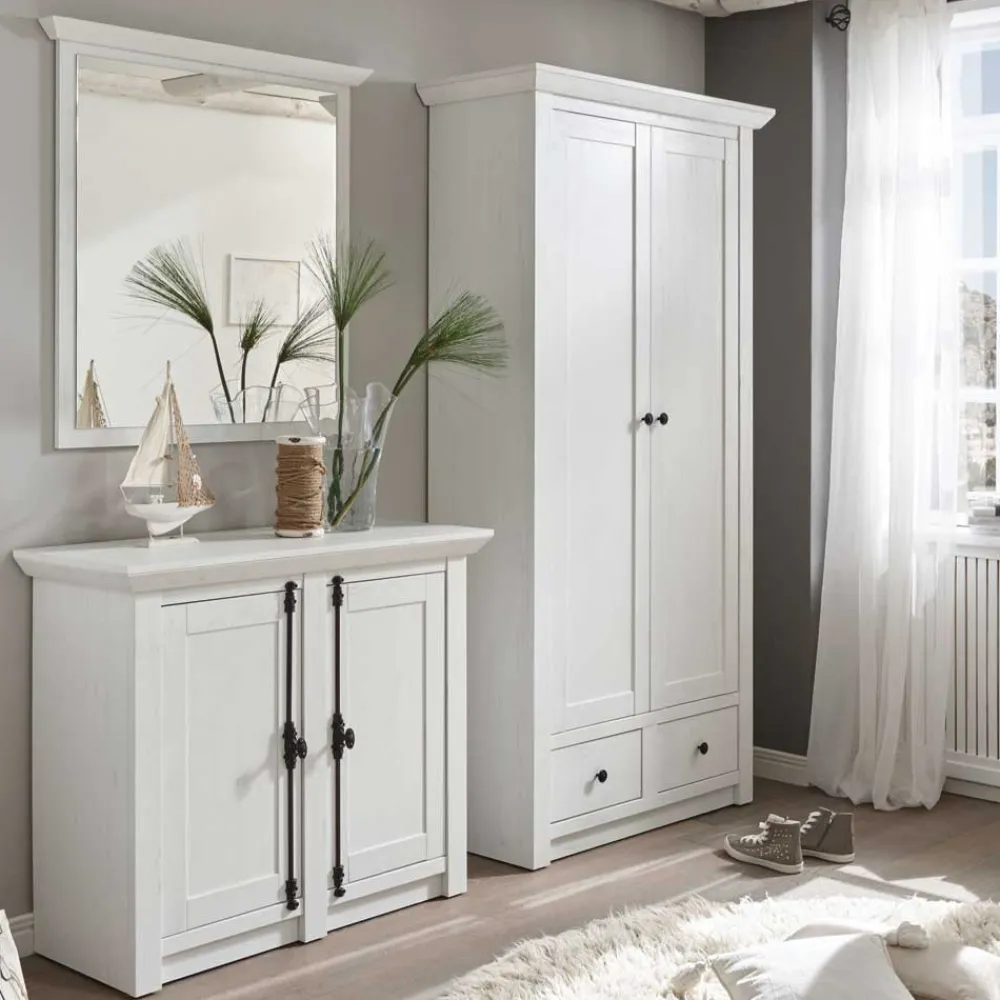 Wohnen Edles Garderobenset Chelles im Landhausstil (dreiteilig)