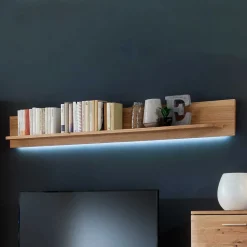 Wohnen Edles Wandboard in Eiche Bianco - Crokas