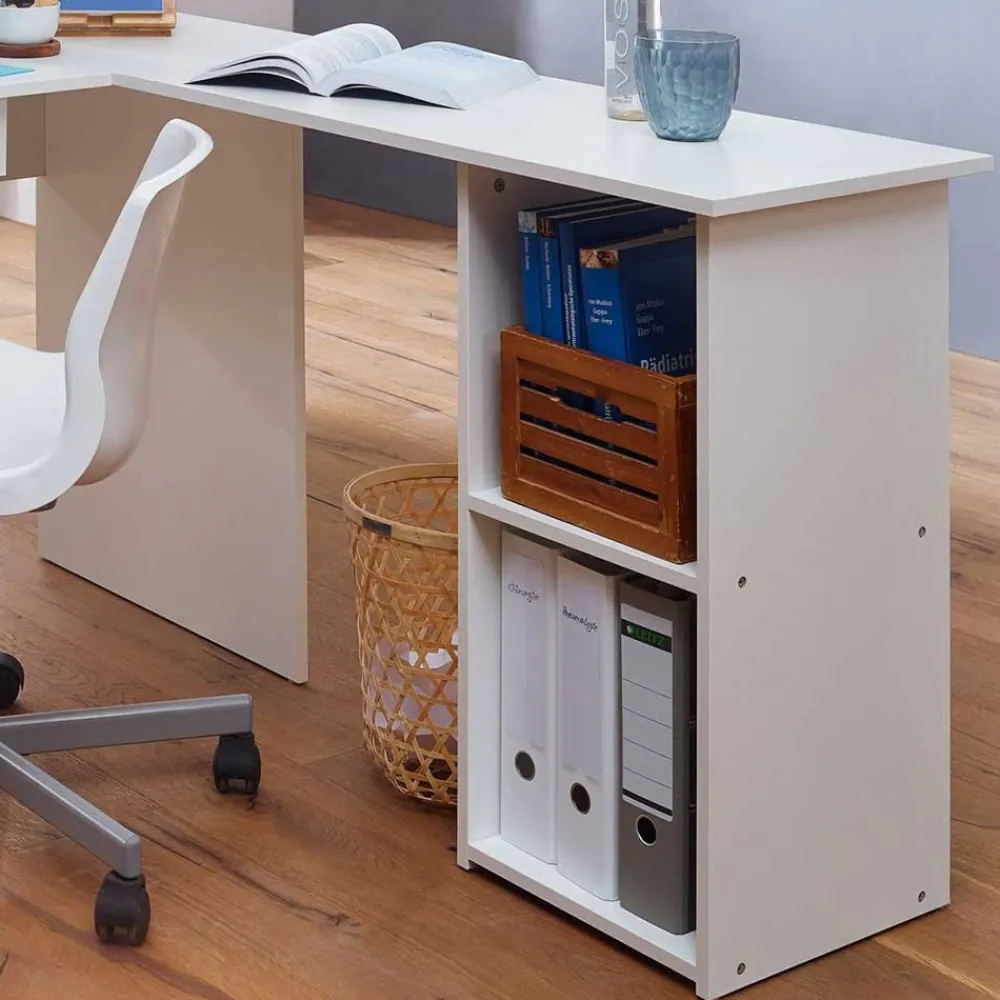 Wohnen Bürotische*EDV Schreibtisch mit Regal - Winkelform - Candyon