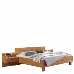Wohnen Ehebett und Nachtkonsolen Apolios in Erle teilmassiv (dreiteilig)