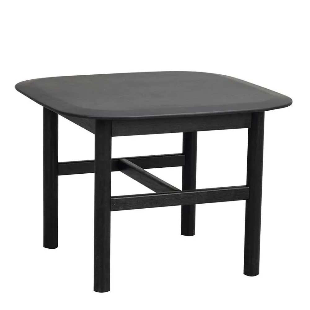 Wohnen Eiche Massivholz Couchtisch in Schwarz - Gracey