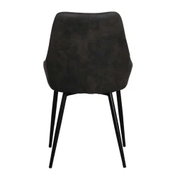 Wohnen Küchen-Essgruppen|Esszimmer Komplett*Eiche Rauchfarben Tisch & 6 Stühle Namac in Dunkelgrau (siebenteilig)