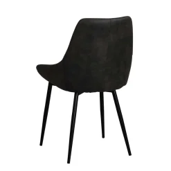 Wohnen Küchen-Essgruppen|Esszimmer Komplett*Eiche Rauchfarben Tisch & 6 Stühle Namac in Dunkelgrau (siebenteilig)