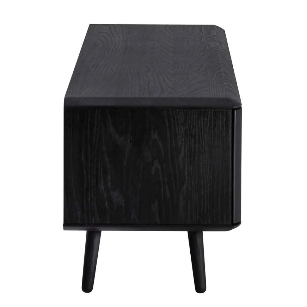 Wohnen Tv & Hifi-Möbel|Tv & Hifi-Möbel*Eiche TV Lowboard in Schwarz geölt - Janeira